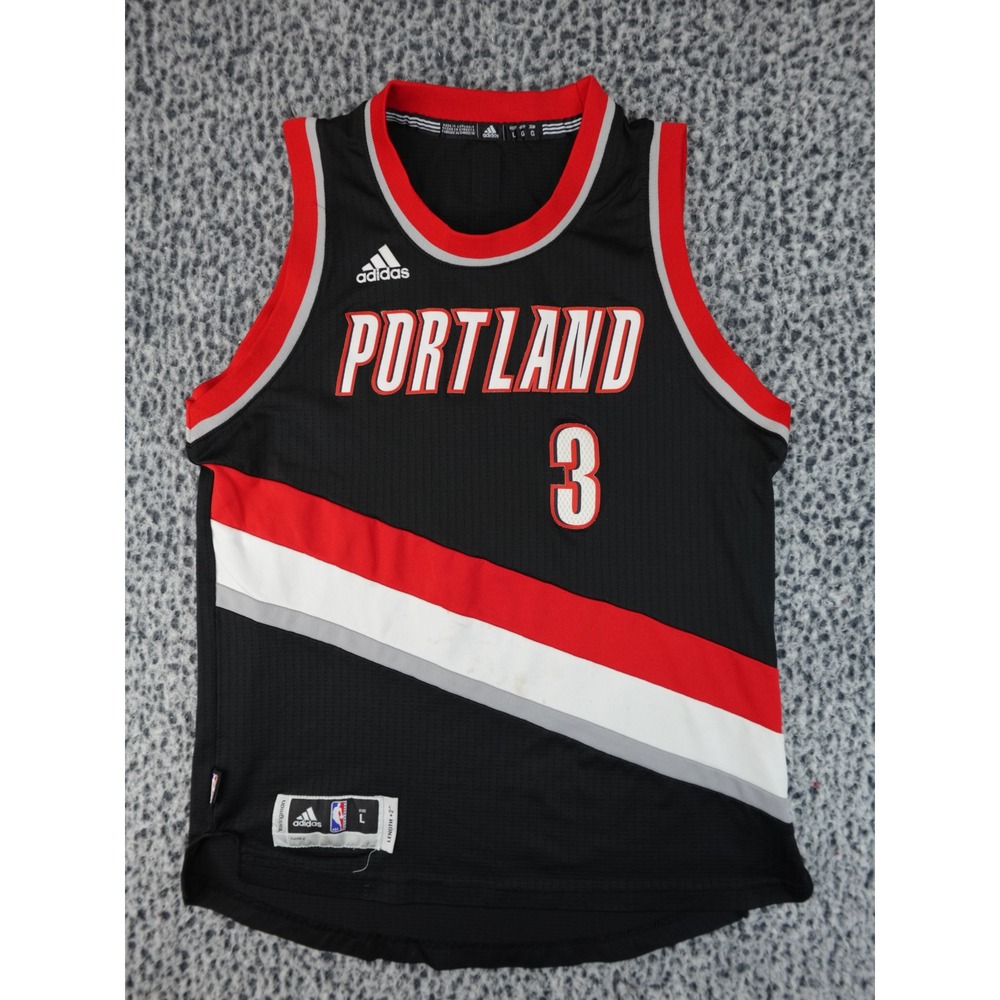 Adidas Portland Trail Blazers CJ McCollum NBA Jersey Youth Size L 12-14